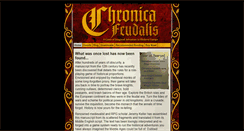 Desktop Screenshot of chronicafeudalis.com